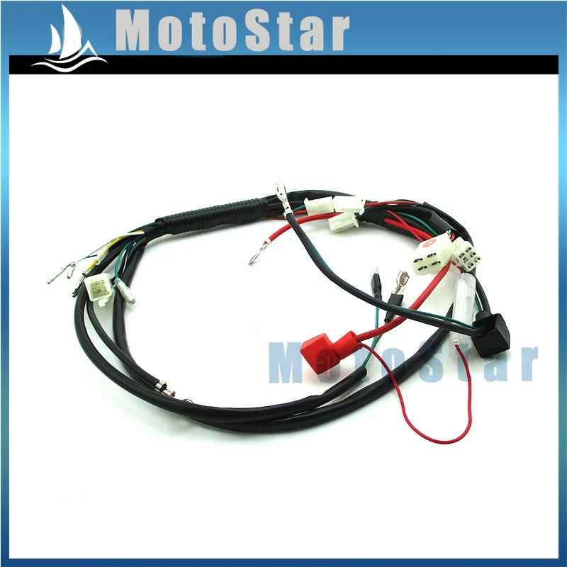 Жгут проводов для 50cc-150cc Электрический стартовый двигатель M2R Lucky MX Thumpstar Explorer питбайк
