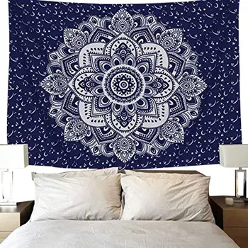 

New Tapestry Printing Indian Tapestry Wall Hanging Cloth Bohemian Beach Blanket Polyester Thin Blanket Wall Tapestry Room Decor