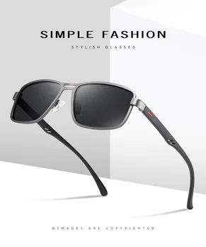 

2020 Mens Polarized Sunglasses for Sports Outdoor Driving Sunglasses Men Metal Frame Square Gafas De Sol Hombre for Driver