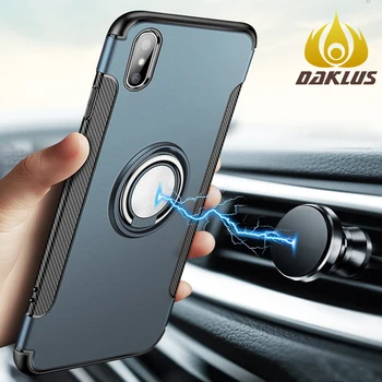 

Luxury Silicone Case For Iphone X Shockproof Case For Iphone 6 6S 7 8 Plus X XR XS Armor Case Iphone 11 Pro Max with Magnet Ring