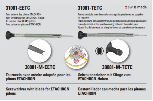 Инструмент для ремонта часов, BERGEON 31081-tetc 30081-EETC, удален, для удаления шпильки, вместо 6918 6919