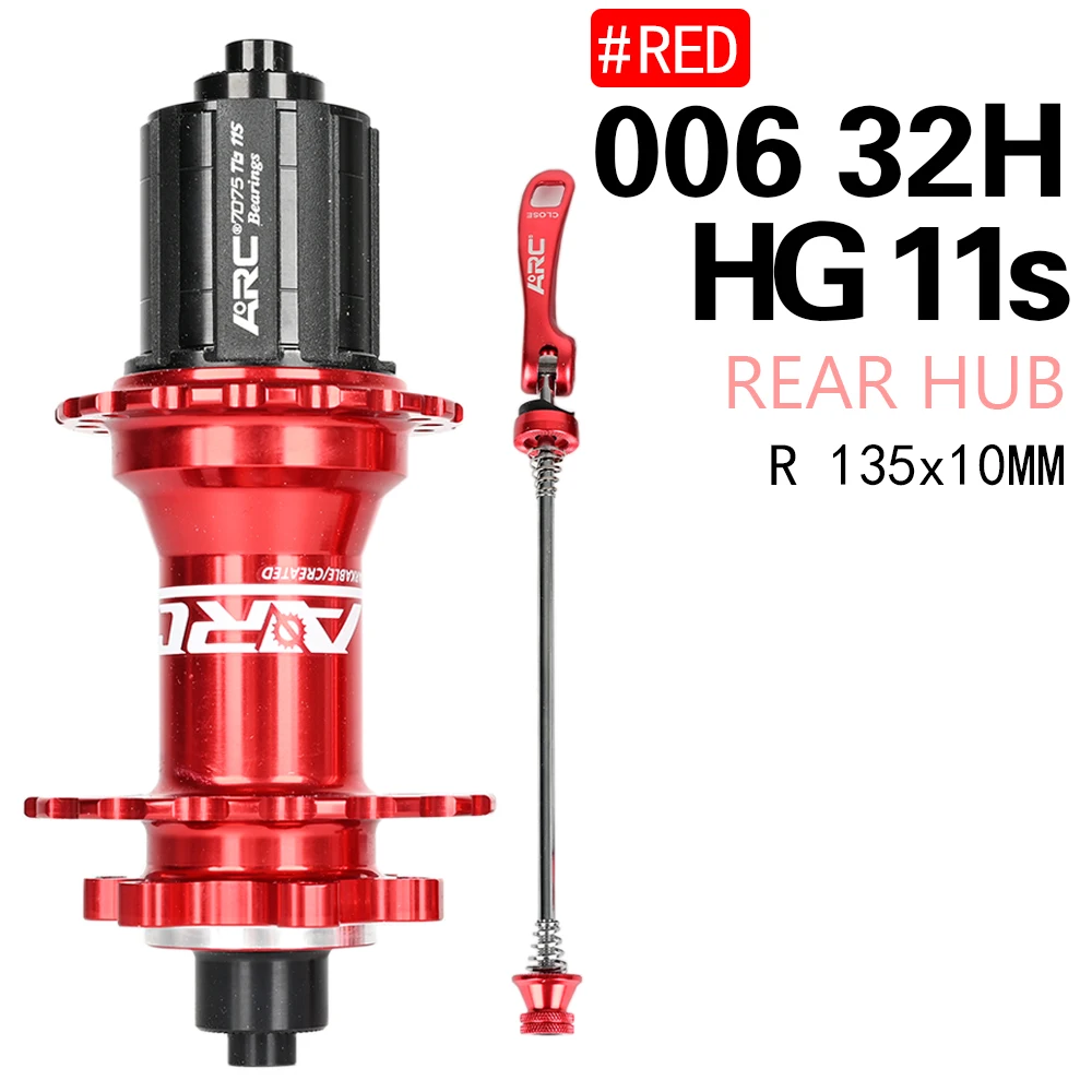 Rear 135X10 32H Red