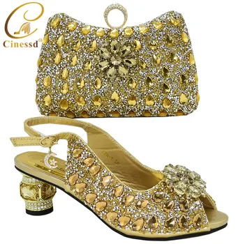 

New Arrival Women Shoe and Bag To Match for Party In High Quality Italian Ladies Shoes Bag Nigerian Women Party Pumps High Heels