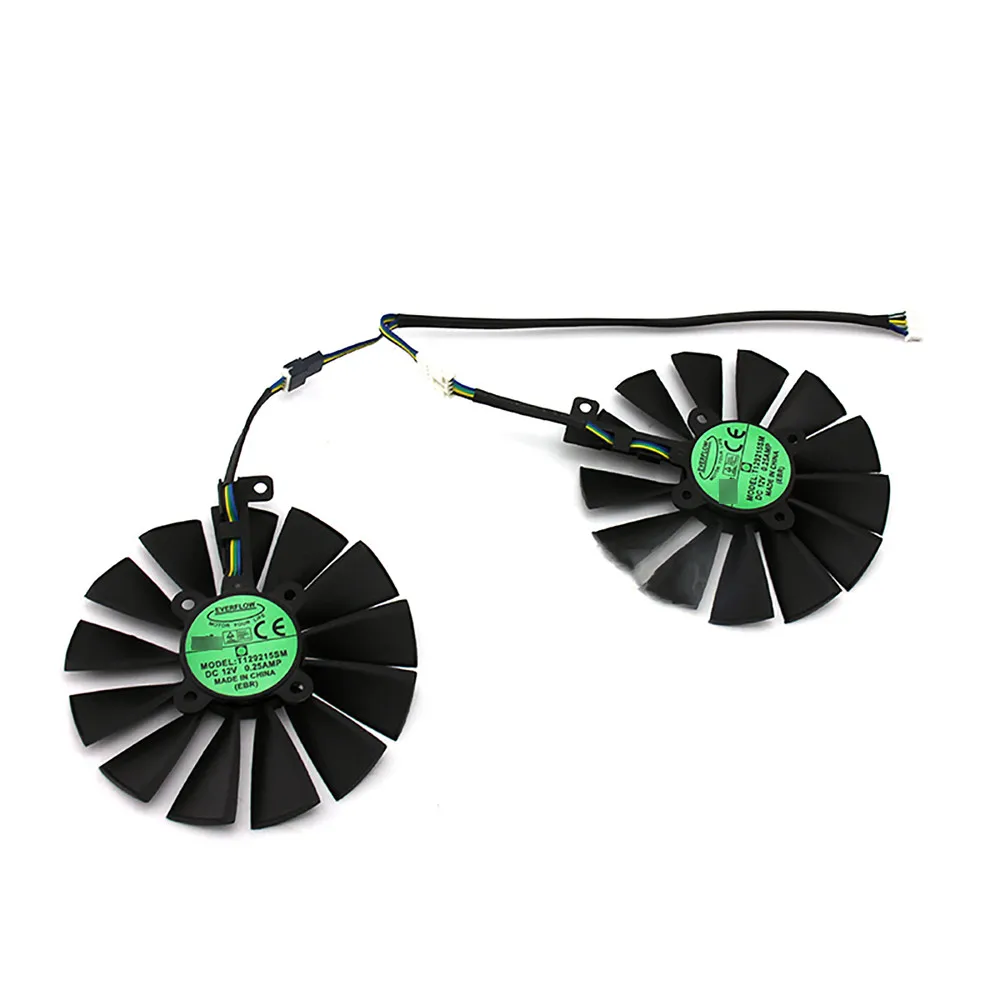 

Single/Dual Fan Radiator Cooler Cooling Fans for Asus GTX 1080Ti T129215SMGraphics Card