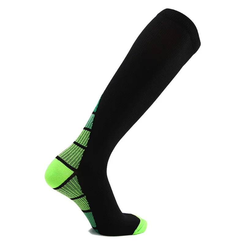 

Long Tube Compression Socks Women Men Knee Nylon Anti Slip Sweat Absorption Hosiery Outdoor Football Soccer Running Fitness