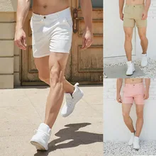 Мужские повседневные спортивные шорты для фитнеса, одежда Карго, модные мужские однотонные пляжные шорты с карманами, Спортивные Повседневные Шорты Карго