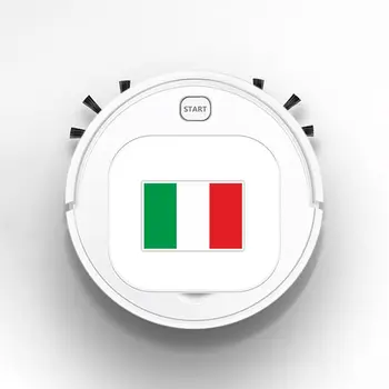 

Auto USB Sweeping 1800Pa Multifunction Smart Robot Vacuum Cleaner Dry Wet Vacuum Floor Cleaner Reflective Italy Flag Creative