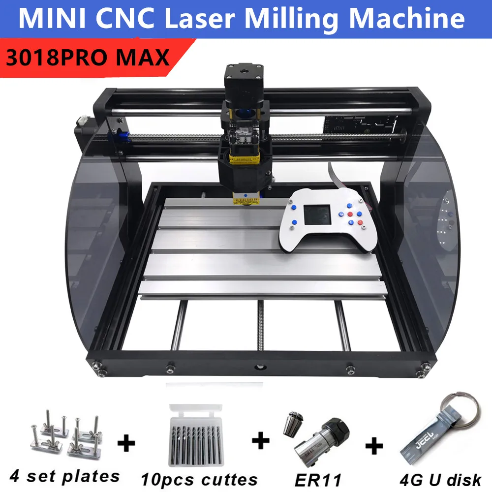 DIY CNC 3018 Pro MAX GRBL, 3 оси PCB фрезерный станок, CNC маршрутизатор лазерная гравировка CNC3018PRO max фрезерный станок DIY CNC 3018 Pro MAX GRBL, 3 оси PCB фрезерный станок, CNC маршрутизатор лазерная гравировка CNC3018PRO max фрезерный станок
