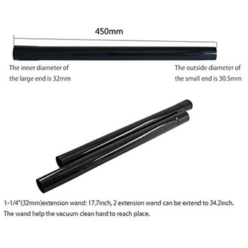 

10Pcs/set Cleaning Accessories For 32/35MM Vacuum Cleaner Attachments Brush Extension Rod Replacement Parts