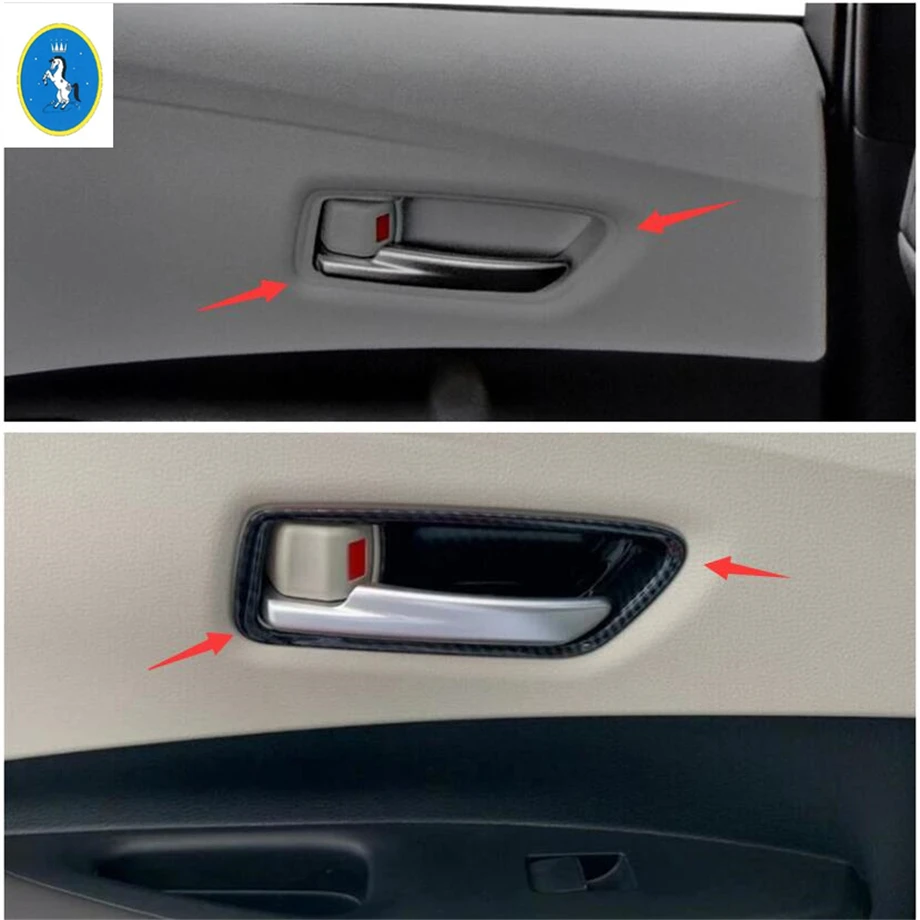 

Yimaautotrims Auto Accessory Inner Door Pull Doorknob Handle Hand-clasping Bowl Cover Trim Fit For Toyota Corolla 2019 2020 ABS