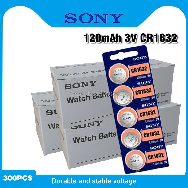 300 шт. Литиевые Батарейки для SONY CR1632 CR 1632 ECR1632 DL1632 KCR1632 LM1632 3 в | Электроника