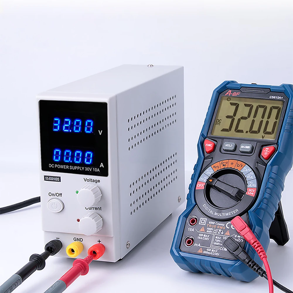 Voltage Regulators Power Stabilizers Variable 30V 10A Adjustable High Precision Memory Function 4 Digits DC Power Supply
