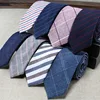 Mens Tie Narrow Version of Cotton and Linen Necktie Male 6cm Formal Wear Business Casual Professional Work Check Father's Gift ► Photo 2/6