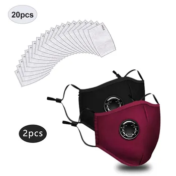 

Cotton Face Mask PM2.5 Activated Carbon Mask Washable and Reusable Lot mascarillas Mouth-muffle Health Care Face Mouth Mask