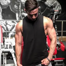 Мышцы Фитнес Для мужчин брата летние спортивные Повседневное тренировки светильник доска-логотип чистый хлопковый жилет без рукавов