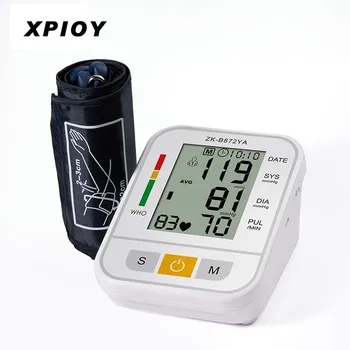 

XPIOY Tonometer Blood Pressure Monitor Household Large Screen Arm Sphygmomanometer Digital Electronic Mini Blood Pressure Meter