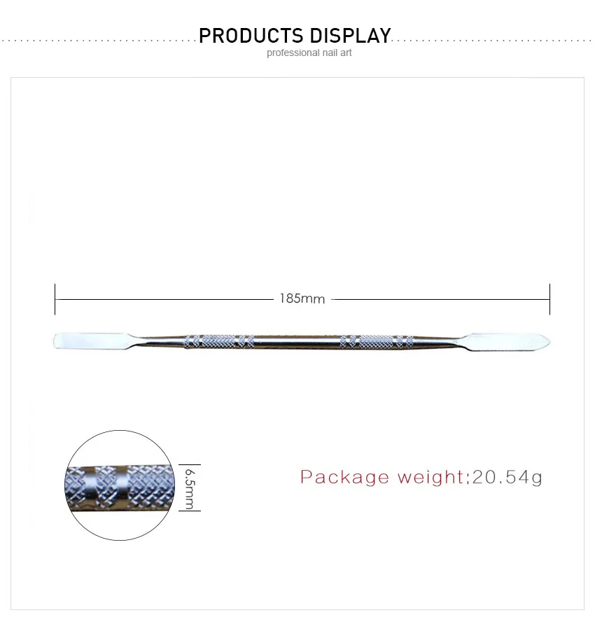 MISSGUOGUO 1PC1PCS инструменты для дизайна ногтей из нержавеющей стали, для кутикулы Ложка-толкатель, средство для снятия маникюра, педикюра
