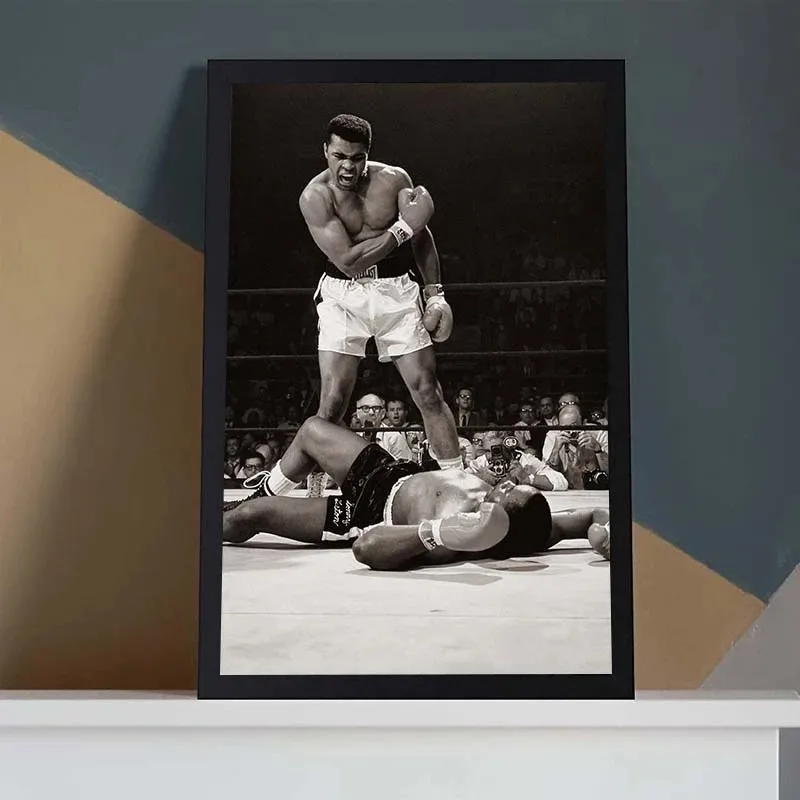 Classique Muhammad Ali toile peinture célèbre Boxer inspirant affiche et imprimer des images dart mural pour salon décor à la maison