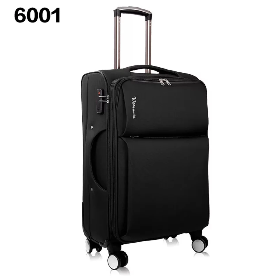 6001 Black 20''28''Oxford чемоданы Спиннер Колеса Кабина путешествия чемодан для мужчин Путешествия Сумки на колёсиках чемодан на колесиках большие сумки - Цвет: 6001 Black