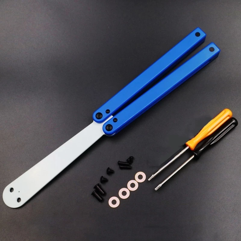 Squid Practice Butterfly Trainer Knife Plastic No Edge Multi-funtion Folding Pocket Butterfly Trainer Game Tools Knife
