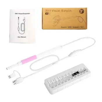 

Three-in-one Visual Ear Spoon Endoscope Illuminating Ear Artifact HD Dig Ear Ear Spoon Endoscope Ear Canal Endoscope