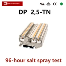 Dinkle terminal conector elétrico, conector de din, bloco de terminais, saída com mola em duas saídas, terminal, dp 2.5 tn