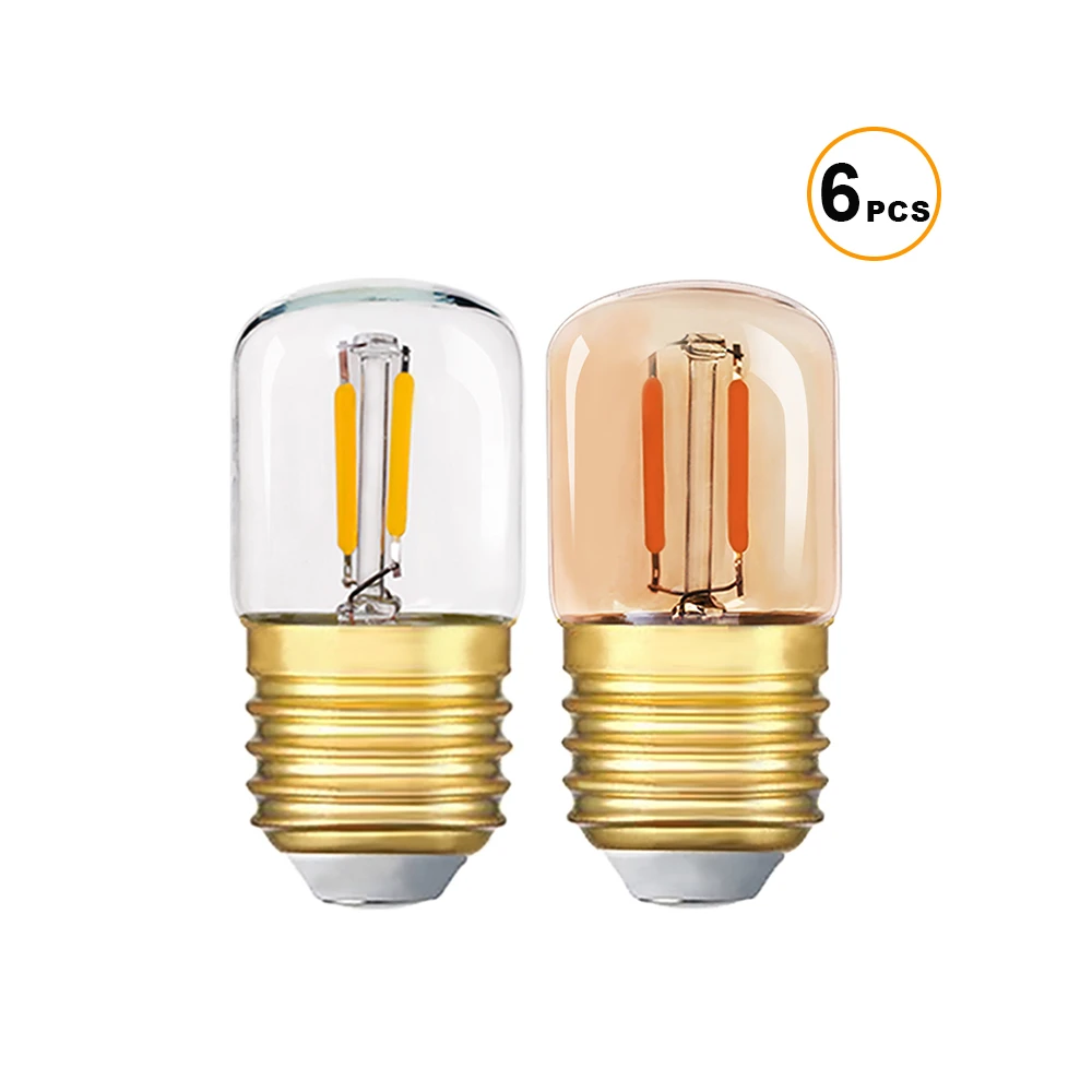 Opknappen een schuldeiser Onnauwkeurig Grensk Led Filament Tube Bulb 1W Led Bobillas Vintage Mini Ampoules T28  Lamps E27 Clear Gold Tint Edison Light Bulbs Warm White|LED Bulbs & Tubes|  - AliExpress