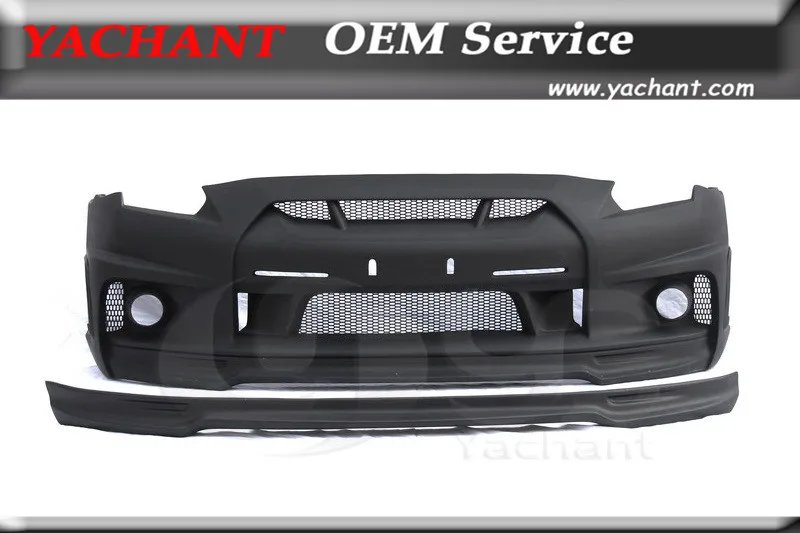 

Стайлинг автомобиля FRP волоконное стекло комплект кузова передний бампер подходит для 2008-2015 R35 GTR CBA DBA WA стиль передний бампер с противотумансветильник Рой