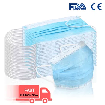 

Fast Delivery Face Mask 50 Sheet Disposable Earloops Anti-Dust Protective Face Shield Face Mouth Mask Anti Dust Fabric Mask