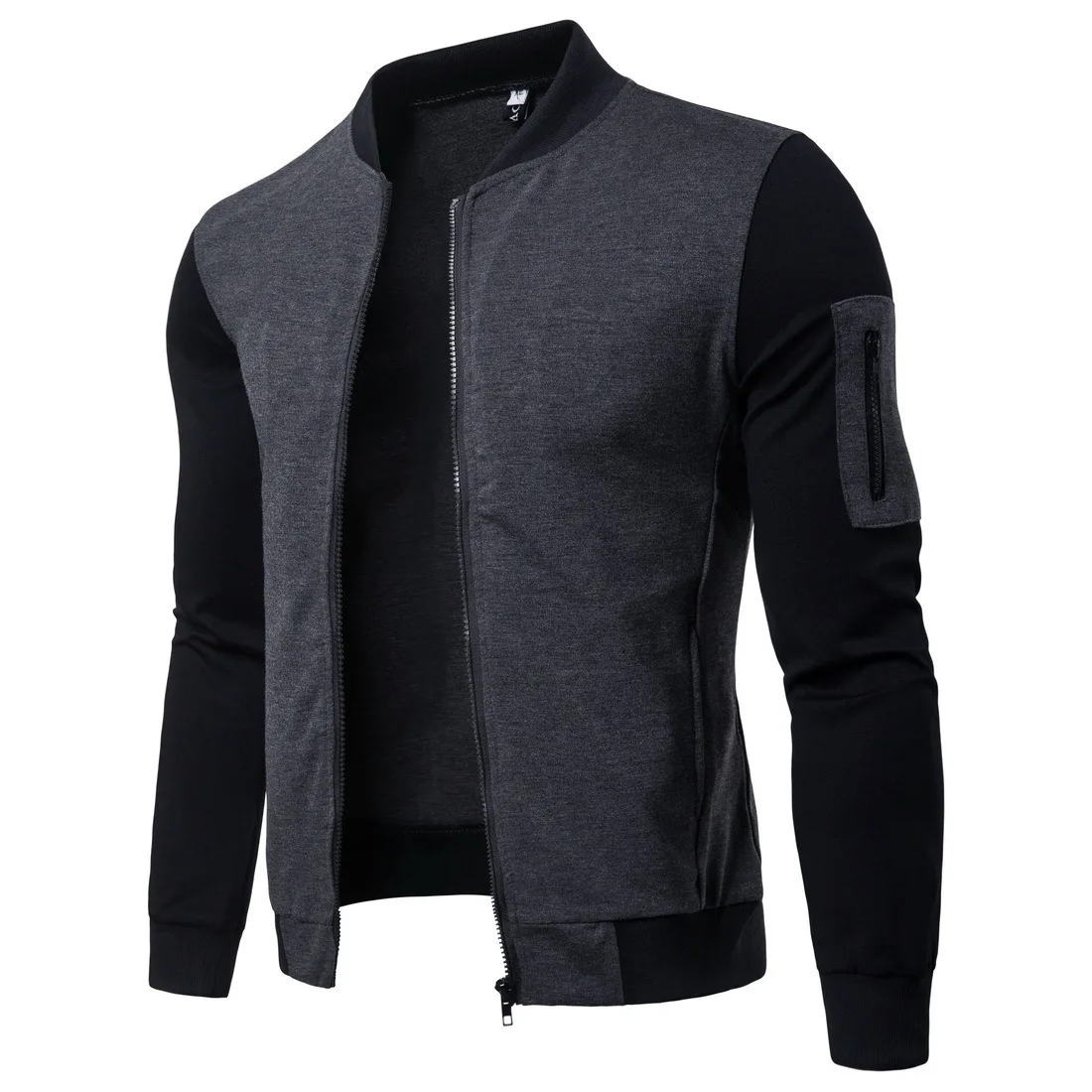 AliExpress стиль осень и зима Европа и Америка элегантная мужская куртка со стоячим воротником короткий кардиган Качественная мужская одежда