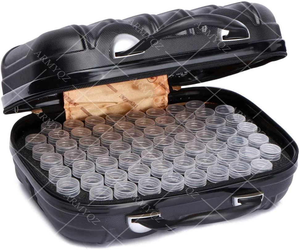 

132 Bottles Diamond Painting Storage Box 7 Candy Colors Diamond Painting Accessories Bead Container Embroidery Handbag tool