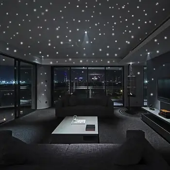 

104/407pcs Glow in the Round Dot Dark Star Stickers Birthday Night Wall In Romantic Star Stickers Luminous Party Vinyl The R2H6