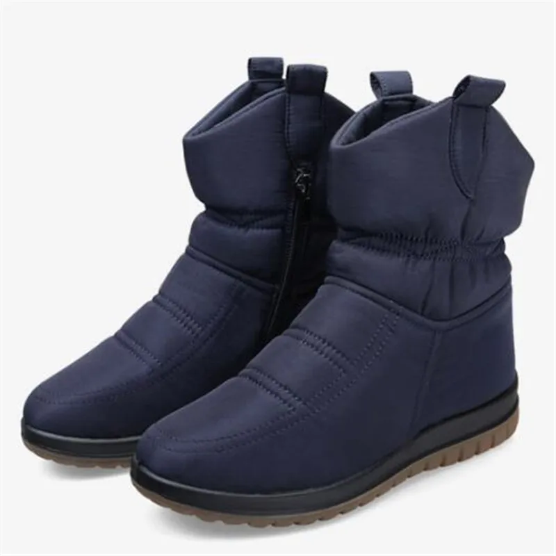 YAERNI; Новинка; теплые зимние ботинки для женщин; удобные короткие ботинки; Теплая обувь для женщин; Повседневная зимняя обувь из плотного бархата и хлопка