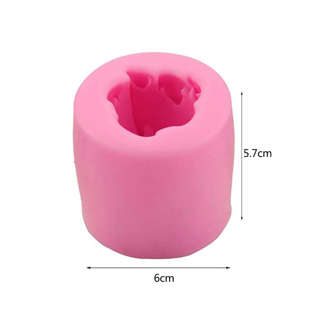 Новинка 3D Роза Пищевая силиконовая форма для мыла милые DIY формы цветка помадки Стильные цветочные мыло пресс-форма, принадлежности