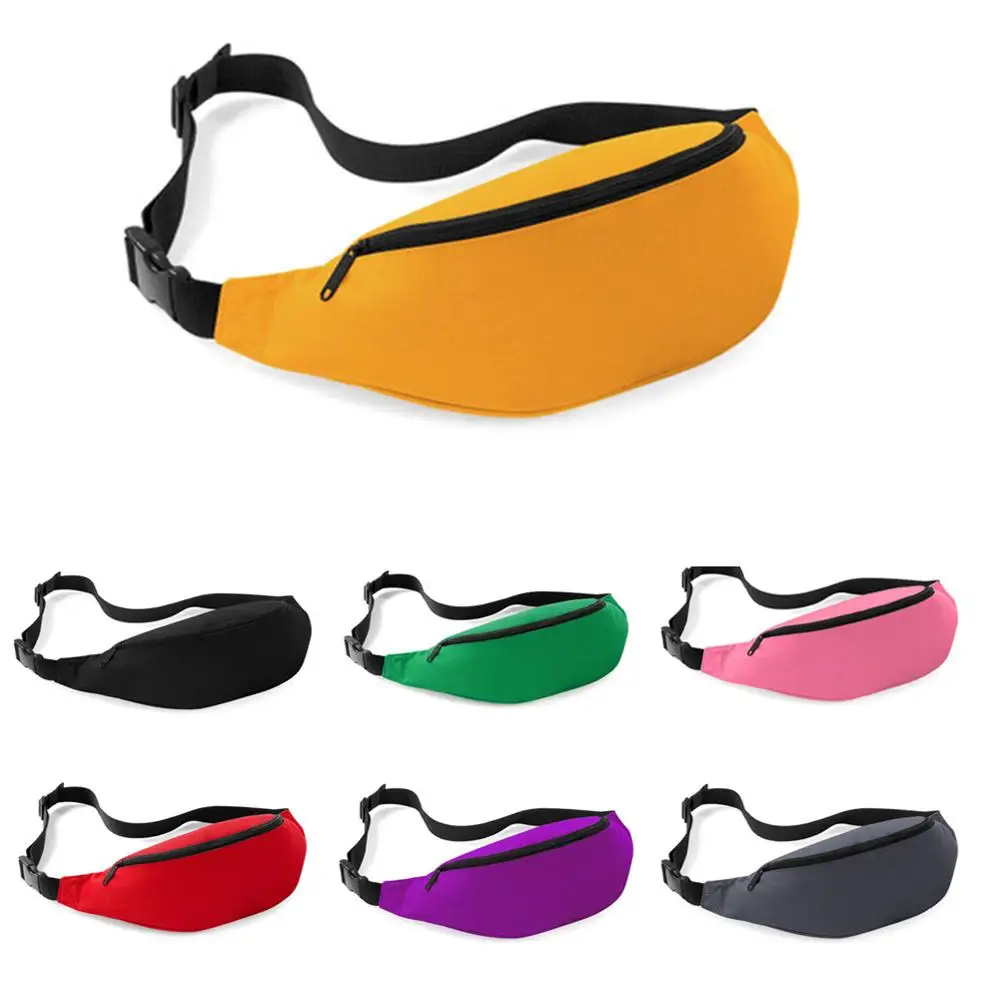 

Meijuner Solid Waist Pack Sport Durable Bumbag Normcore Fanny Pack Canvas Casual Chest Bag WMJ004