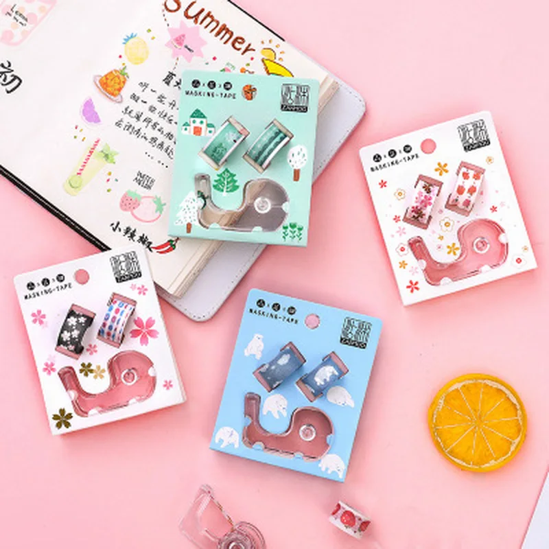2 шт. лента Сакура Набор Kawaii студентов неправильное слово Новинка Канцелярские принадлежности васи лента набор детей мультфильм подарок Kawaii школьные принадлежности