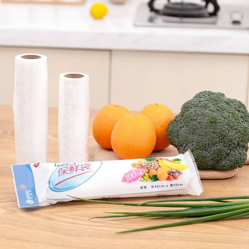 Vest Style Food Freshness Protection Package Small Refrigerator Rolling Bag Household Large Size Food Bag Disposable Thick shou