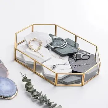 

Heart Shape Loving Heart Desktop Finishing Glass Storage Tray Dinner Plate Creative Home Decor Restaurant Jewelry Plate