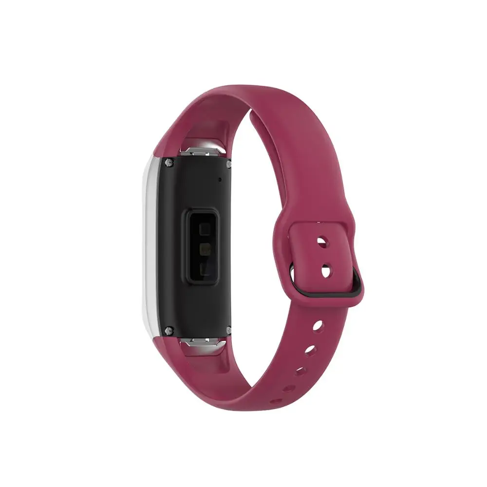 Из нержавеющей стали разъем спортивный браслет ремешок для samsung Galaxy Fit SM-R370 SM R370 силиконовый Смарт Браслет ремешок для часов