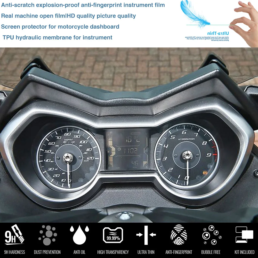 Motorcycle Screen Protector Cluster Scratch Protection Film Screen Protector for YAMAHA X-MAX300 XMAX 125 250 300 400 Motorcycle Accessories