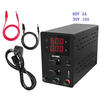 

DC Lab Switching Power Supply Adjustable Newest USB Voltage Regulator Stabilizer Laboratory Bench Switch Power Source 30V 10A