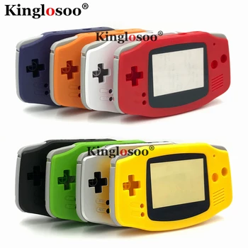 

35 Colors Full set housing cover screen lens shell case rubber pad buttons for Game Boy Advance GBA console replacement