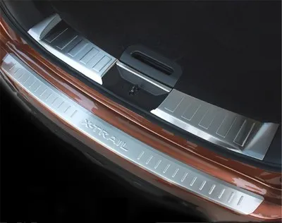 Для Nissan X-Trail X Trail T31- нержавеющая сталь Задний бампер протектор Подоконник багажника задняя защита протектора накладка