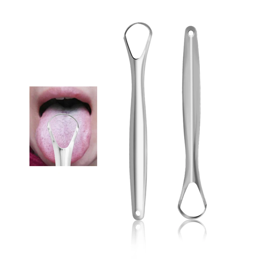 1 шт. скребок для языка зубные щетки многоразовые портативные из нержавеющей стали для чистки полости рта Щетка скребок освежитель подметальные щетки щетка для полости рта