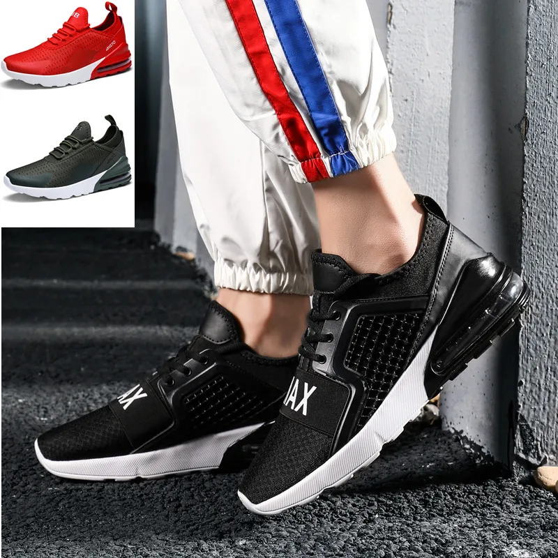 

Gym Shoes Mens Running Shoes Breathable Air Cushioning Anti-Skidding Outdoor Athletic Trainer Footwear