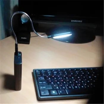 

1Pc Portable USB LED Mini Book Light Reading Light Table Lamp Flexible 6leds USB Lamp for Power Bank Laptop Notebook PC Computer