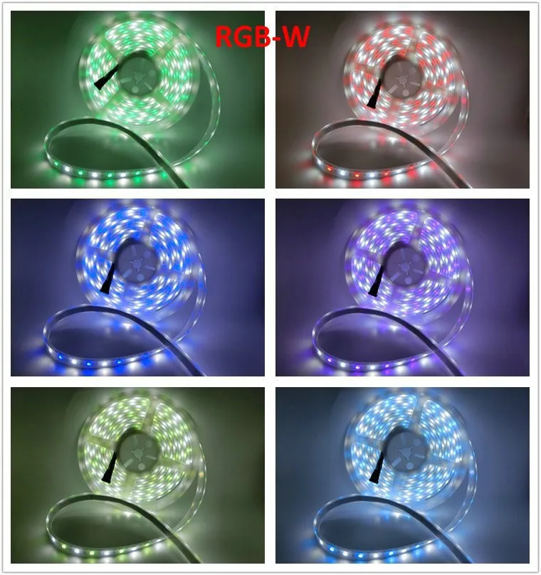 SMD 5050 гибкий светодиодный светильник лента 5 м DC12V 24V RGBW/RGBWW RGB+ CCT Светодиодные ленты светильник, RGB+(белый/теплый белый
