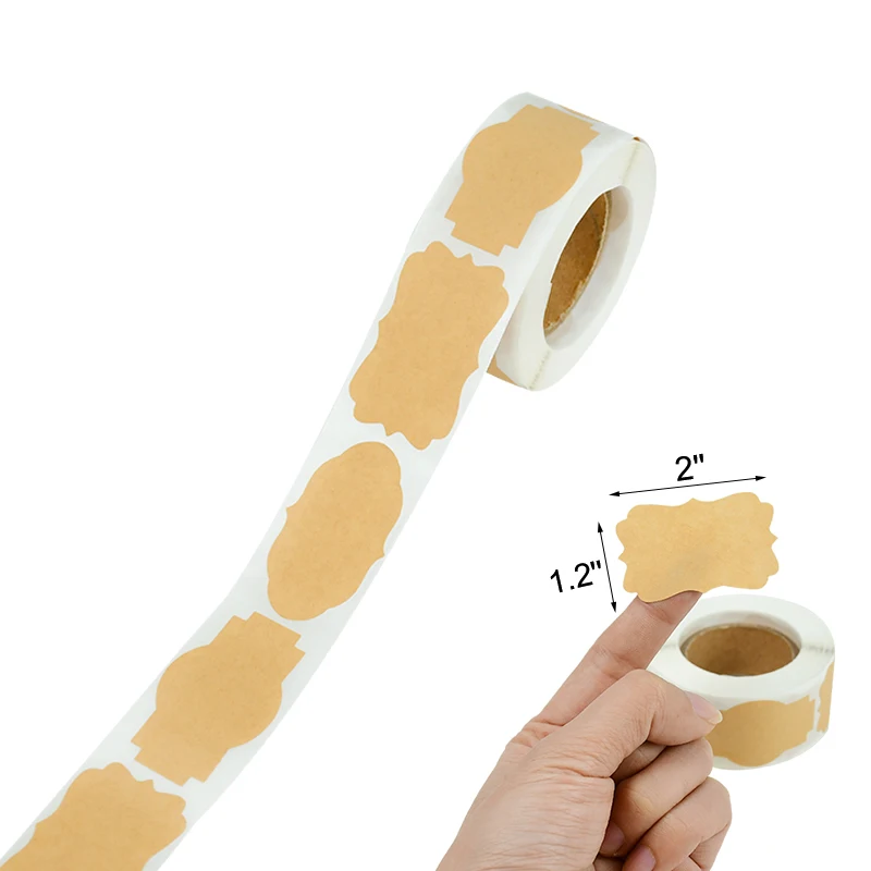 Étiquettes en papier kraft