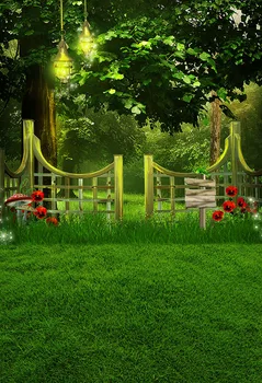 

Fotografia House garden wedding photo backgrounds vinyl Kids fairy tale Photography backdrops for Photo Studio props LV-1434