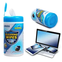 88pcs Soft Cleaning Wipes Wet Tissues for Computer Laptop LCD Monitor TV Mobile Phone Screen Camera Lens Cleaning Wipes 1